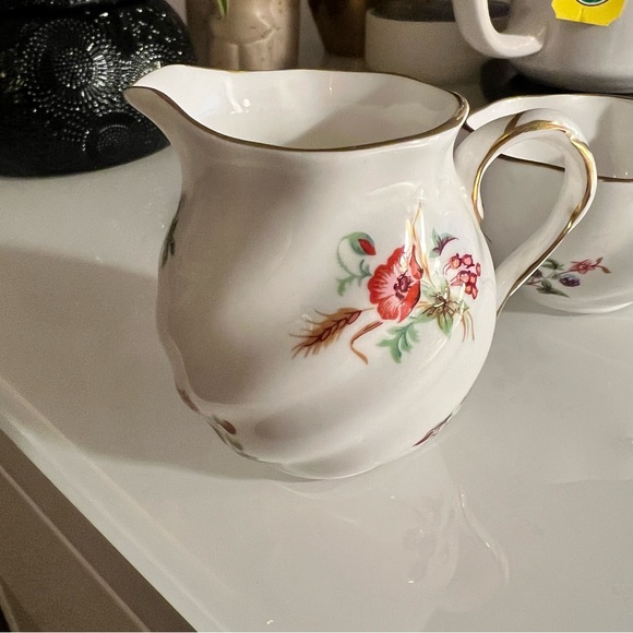 Vintage Coalport Individual Creamer and Open Sugar Bowl - Picture 3 of 13